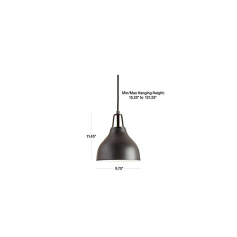 Maddox Large Bell Pendant Light With Brass Socket Crate And Barrel Canada