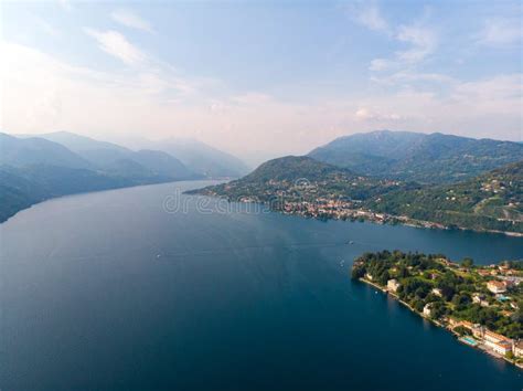 Lake Orta In Italy / Lago D`Orta By Drone Stock Photo - Image of architecture, landscape: 126391538