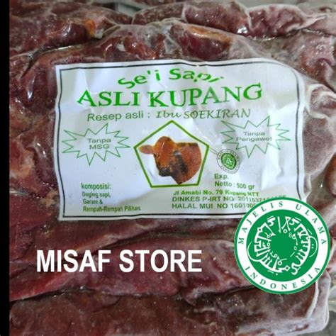 Jual Sei Sapi Sapi Asap Asli Kupang Ntt Resep Ibu Soekiran Kg