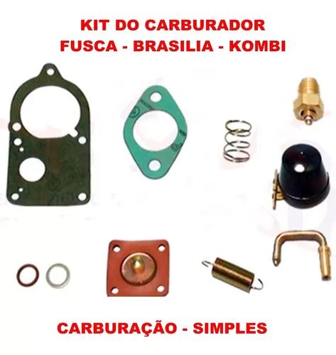 Kit Reparo Carburador Fusca Brasilia Kombi Carb Simples