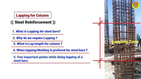 Basic Rules For Lap Length In Column Lap Length In RCC Column Steel