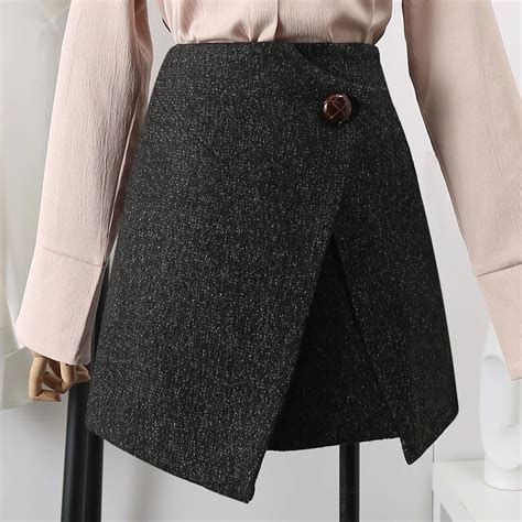 Autumn 2018 Fashion Skirts Womens High Waist Package Hip Skirt