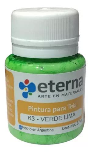 Pinturas Para Tela 37 Ml Eterna En La Plata Color Del Óleo 63verde Lima