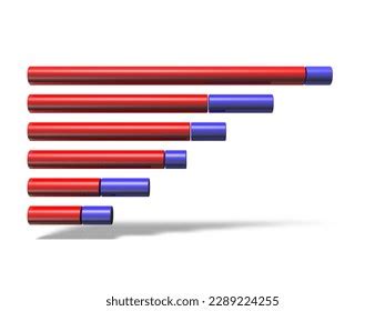 Horizontal Bar Chart Abstract Concept Representing Stock Illustration ...