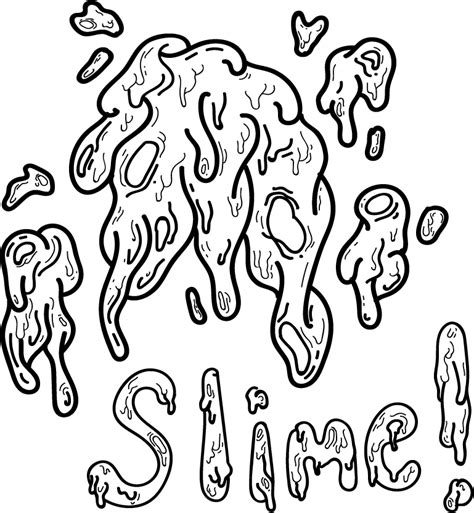 Slime Coloring Pages For Kids