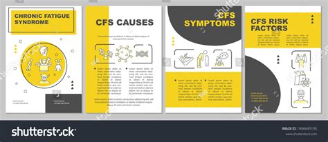 Chronic Fatigue Syndrome Brochure Template Human Stock Vector Royalty Free 1906645195