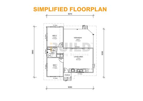 Kit Homes Seymour Simplfied Floorplan V2 IBuild Building Solutions