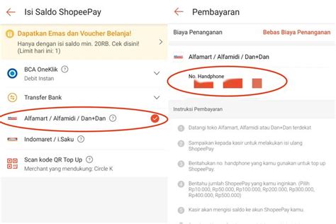 Foto Cara Top Up ShopeePay Di Indomaret Alfamart Dan BSI Mobile