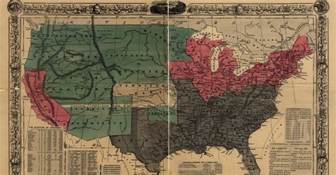 Political Map of the United States in 1850 - Educating for American ...