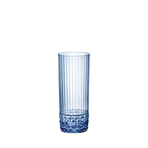 Bormioli Rocco America 20s Sapphire Blue Long Drink Glass 404cl Sapphire Blue 404cl 135oz