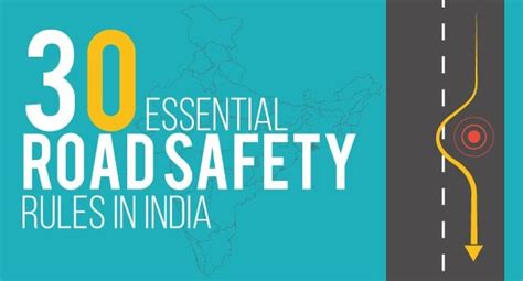 30 Essential Road Safety Rules In India Infographic Rroadsafety