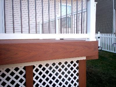 Lattice Skirting For Vinyl Deck St Louis County Vinyl Deck Lattice