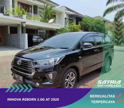 Dp 21 Jt Toyota Innova Reborn 2 0 G At 2020 Mobil Siap Pakai