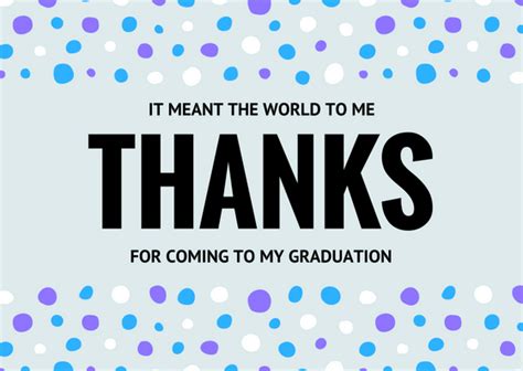 Graduation Thank You Card Printables - Thank You Note Wording