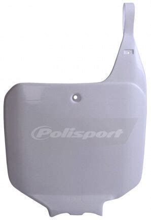 White Front Number Plate Polisport 8673000002 EBay