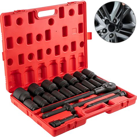 Free Shipping Vevor Impact Socket Set Inches Piece Standard