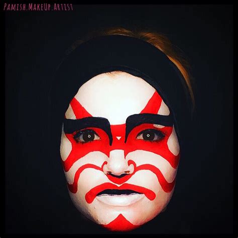 Japanese Kabuki MakeUp Make Up Kabuki Halloween Face Makeup Japanese