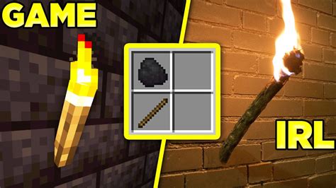 Does Minecraft S Torch Recipe Work IRL YouTube