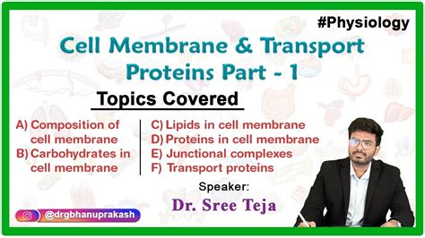 Cell Membrane Physiology And Transport Mechanisms Part Fmge Neet