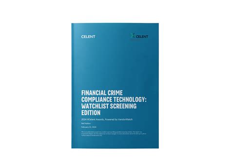 Celent Aml Watchlist Screening Report