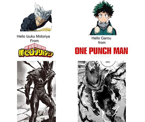 Garou Meets Deku Opm And Mha Spoilers Onepunchman