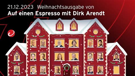 Auf Einen Espresso Mit Dirk Arendt Weihnachtsausgabe Youtube