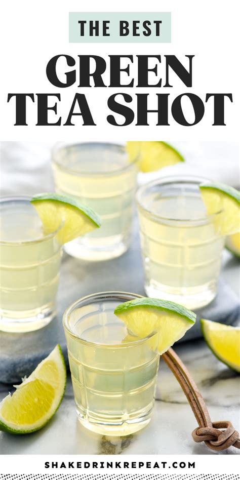 Green Tea Shot Recipe Shot Recipes Green Tea Shot Shots Alcohol