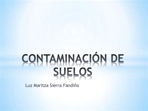 Pdf Contaminación De Suelos Dokumentips