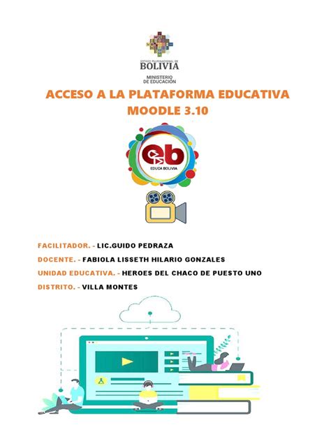 Acceso A La Plataforma Educativa Moodle 3 Pdf Moodle Contraseña