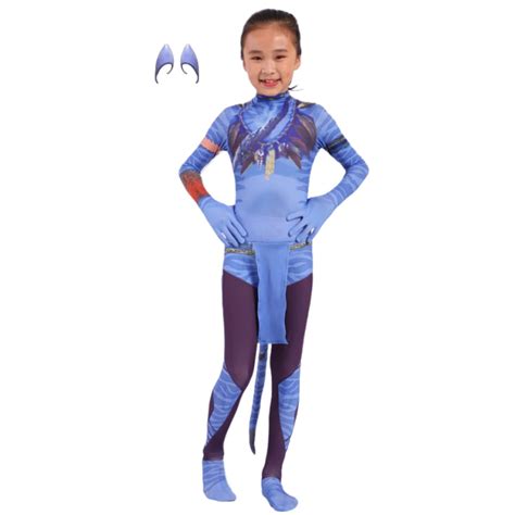 Avatar Costume for Kids, Anime Costume Halloween Cosplay Jumpsuit ...