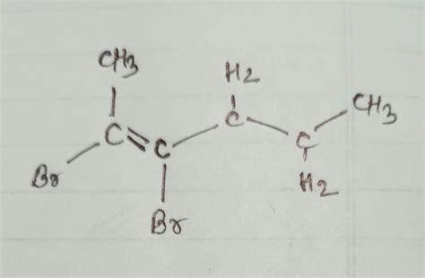 Draw The Structure For Cis Dibromo Hexene Draw The Molecule On