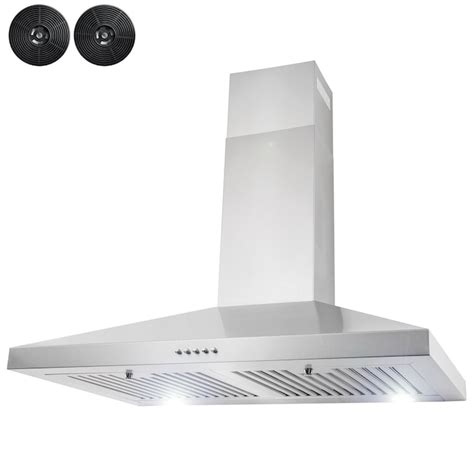 Akdy 30 In Convertible 217 Cfm Stainless Steel Wall Mounted Range Hood