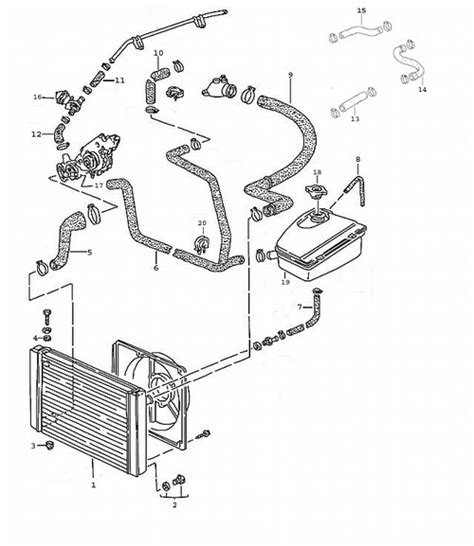 Porsche 968 Cooling Hose Diagram