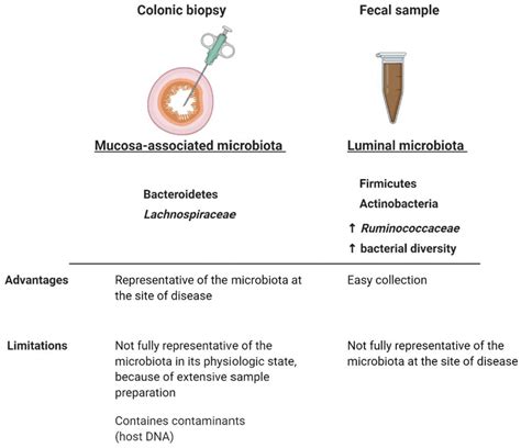 Comparison Between Mucosa Associated And Luminal Microbiota Although