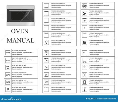 S Mbolos Manuais Do Forno Instru Es Sinais E S Mbolos Para O Manual Da