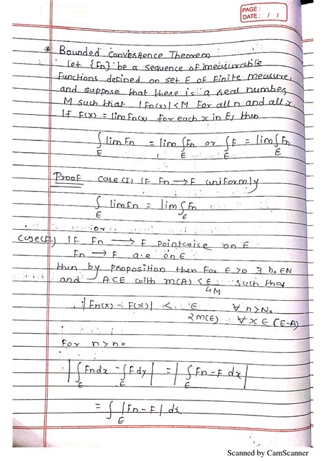 Solution Bounded Convergence Theorem Studypool