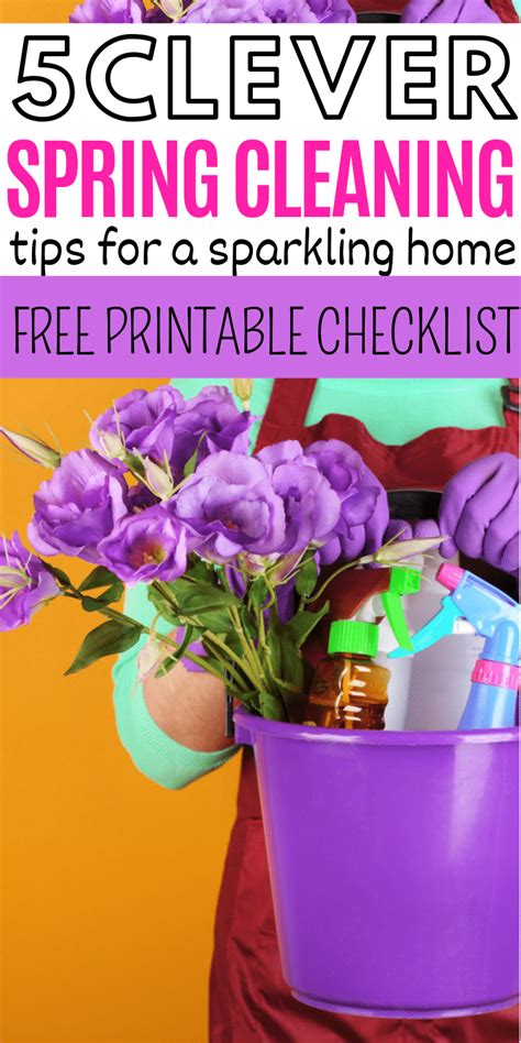 5 Genius Must Try Spring Cleaning Hacks Bonus Cleaning Checklist