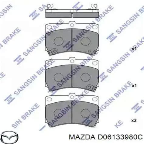 D06133610A Mazda Pinza De Freno Delantera Derecha