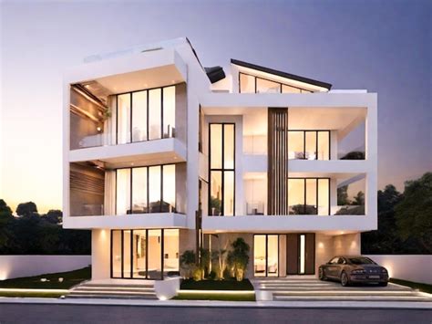 Premium Photo Architecture Modern Duplex House Design