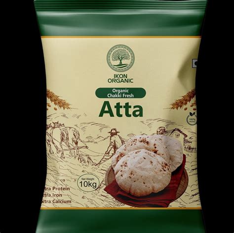 IKON Organic Chakki Fresh Atta 10kg Packaging Type Bag At Rs 829