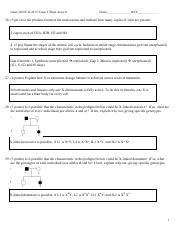 Exam Sa Answers Pdf Gene Fall Exam Short Answer Name Key