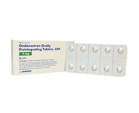 Ondansetron Zofran Tablets 30pack Dixie Ems