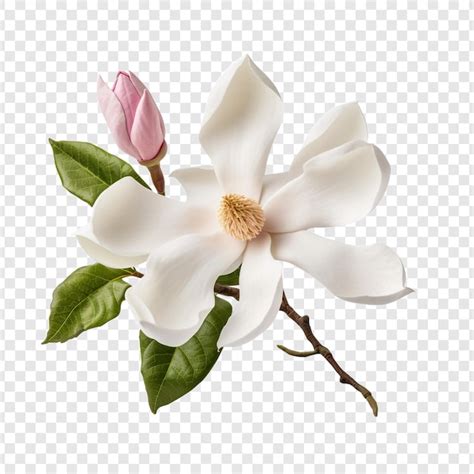 Free Psd Magnolia Flower Png Isolated On Transparent Background