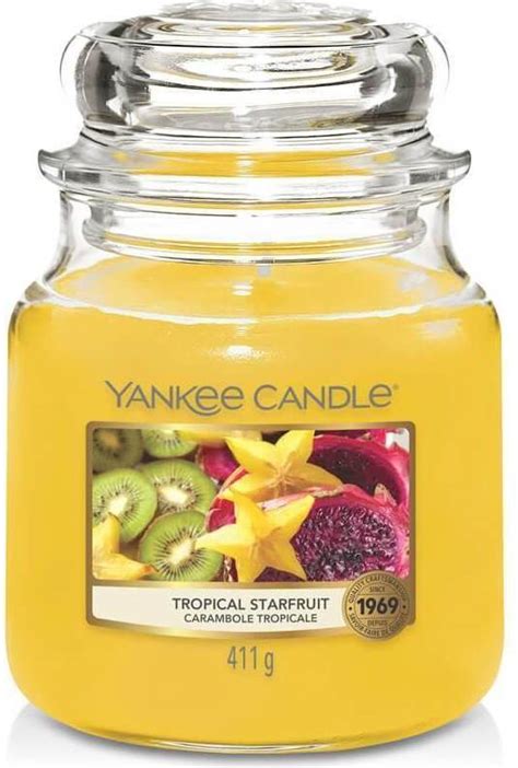 Yankee Candle Tropical Starfruit Medium Doftljus 411g • Pris