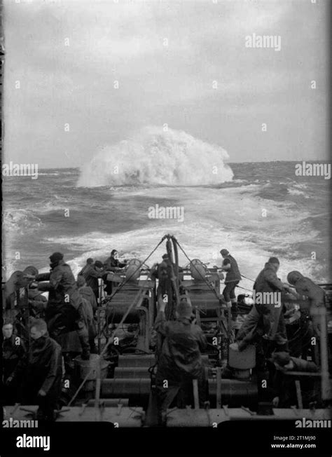 The Battle Of The Atlantic 1939 1945 Anti Submarine Weapons A Depth Charge Explodes Astern Of