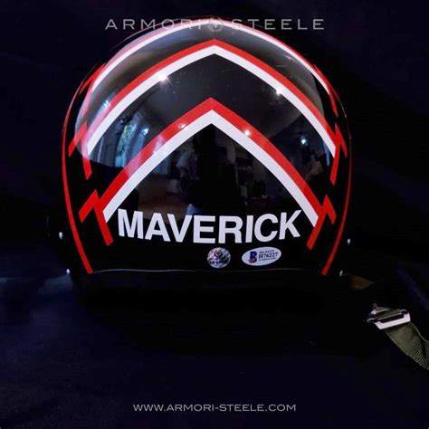 TOP GUN SIGNED HELMET TOM CRUISE MAVERICK AUTOGRAPHED FULL SCALE 1:1 - – ARMORI STEELE | Sports ...