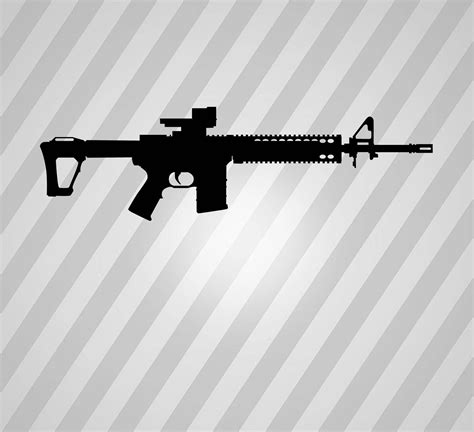 Pistol Svg Gun Silhouettes Ar 15 Vector 6 Gun Pack Svg Ak 47 Svg Sniper Svg Shotgun Svg Gun Svg