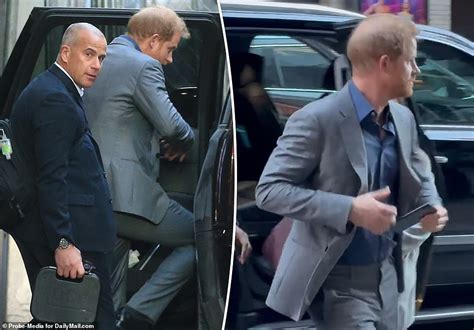 Prince Harry Protected By Armed Bodyguard As He Heads To The Late Show