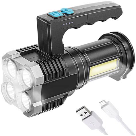 Mocna Latarka Led Akumulatorowa Usb Wodoodporna Decfltorch