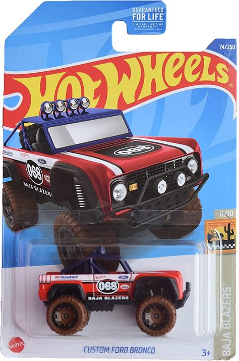 Hot Wheels Custom Ford Bronco Baja Blazers Red